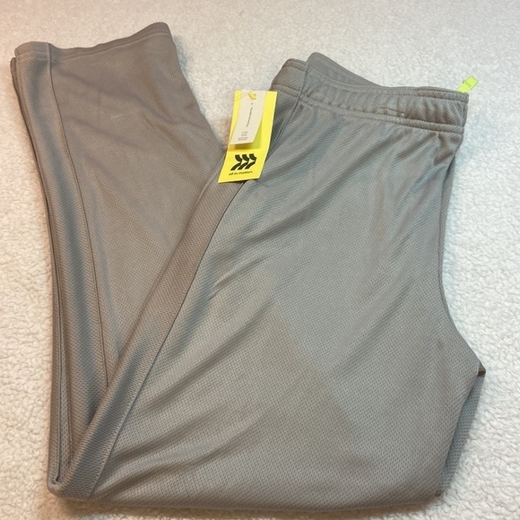 All in Motion Lightweight Polyester Track Trainer Pant Light Grey NWT Sz L Long - Picture 1 of 12